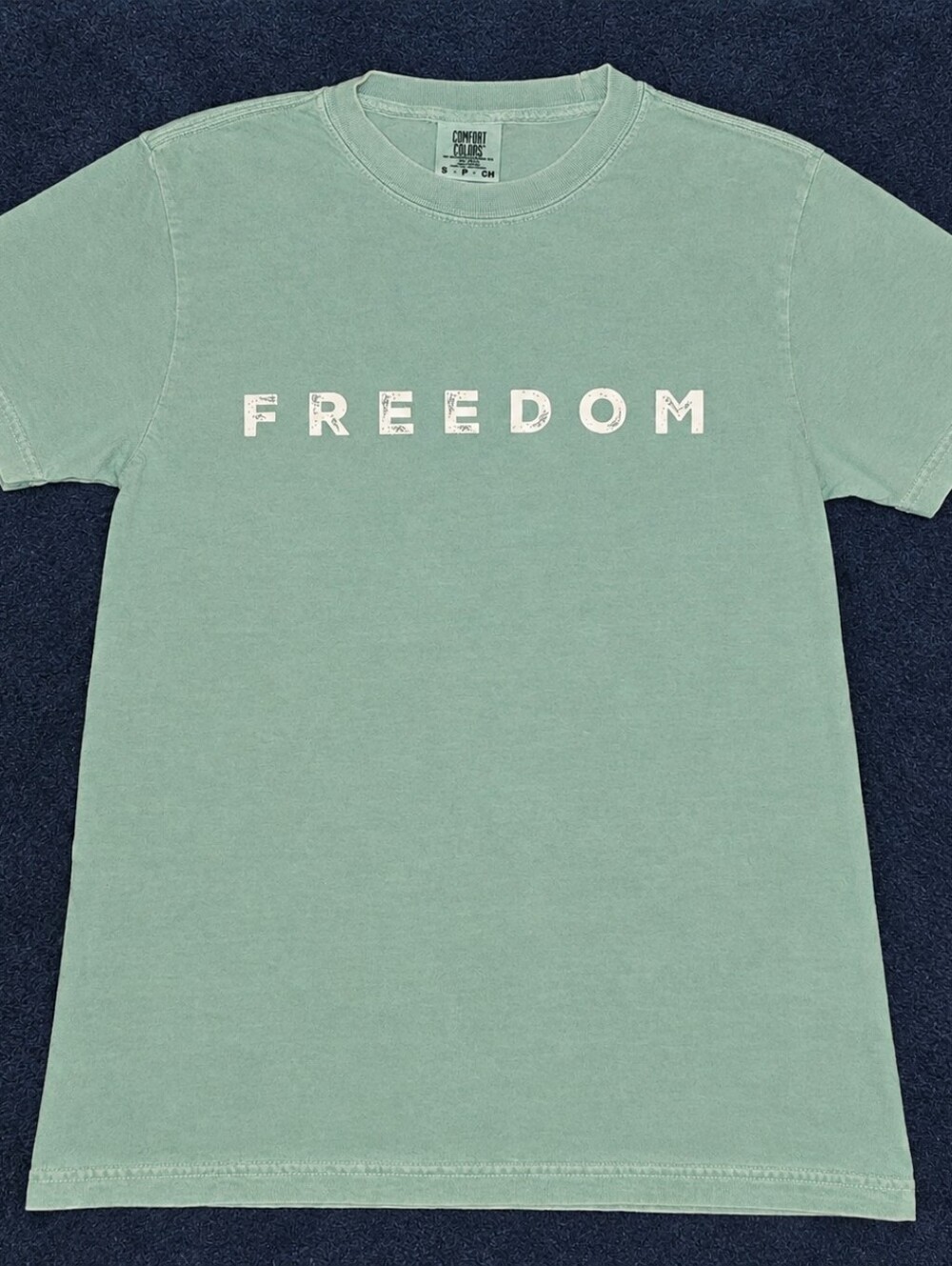 Comfort Colors Men's FREEDOM Tee in Teal
